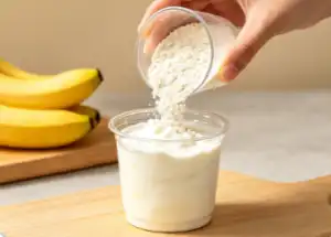 banana powder in Fermented Yogurt banana powder in Fermented Yogurt