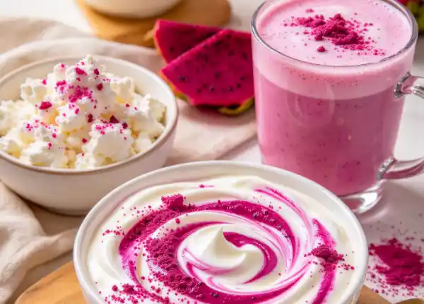 Dragon Fruit Powder In Yogurt And Dairy Applications Dragon Fruit Powder In Yogurt And Dairy Applications